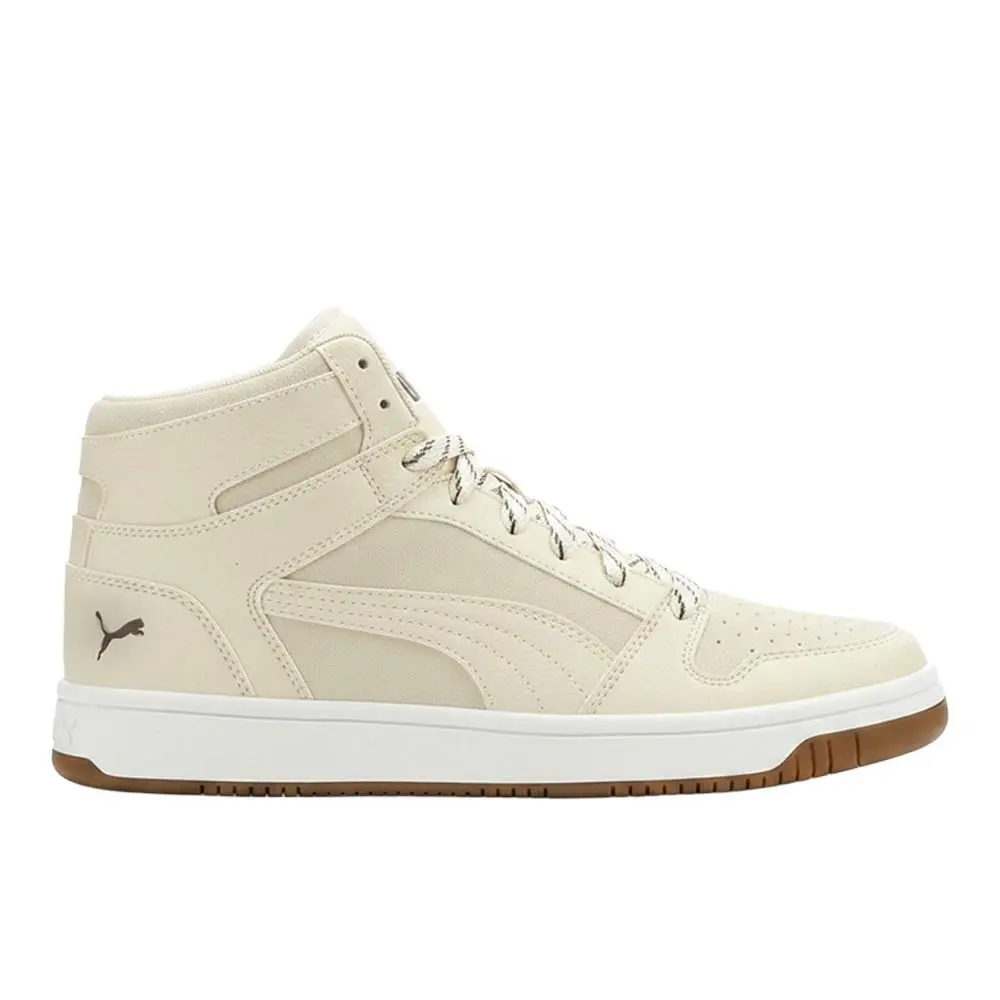 Puma Rebound Layup Suave Lace Up Mens Off White Sneakers Casual Shoes 40858001