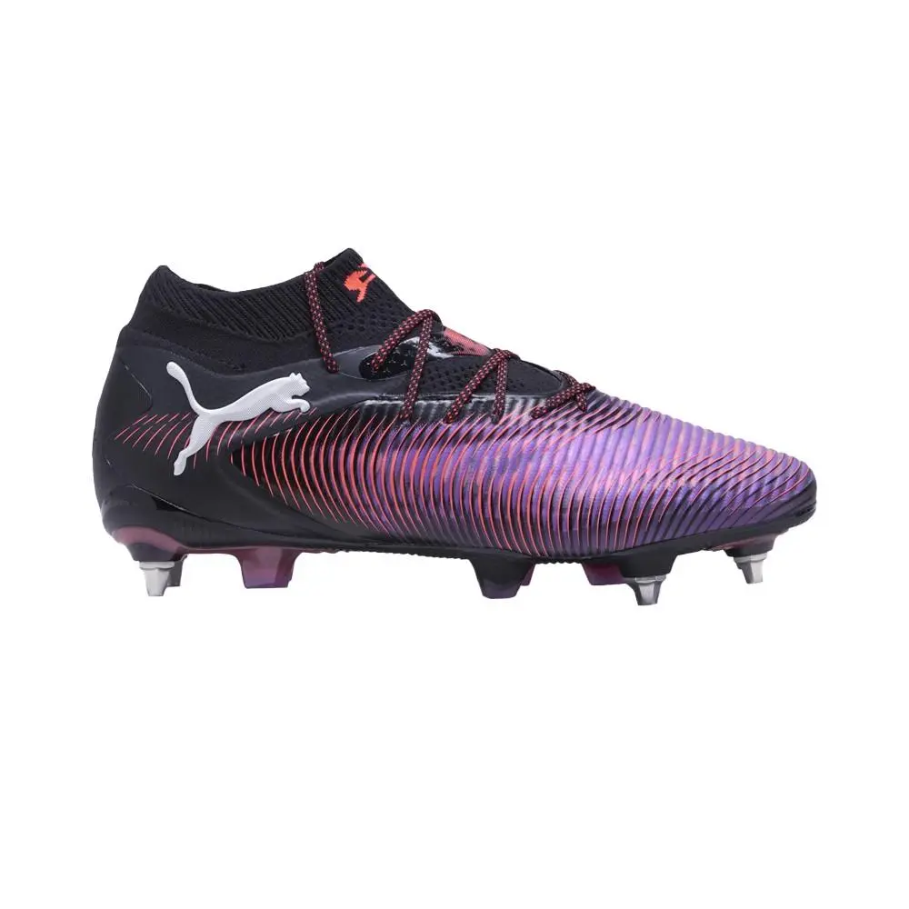 Puma Future 8 Ultimate Mixedsoft Ground Soccer Cleats Mens Black Purple Sneaker