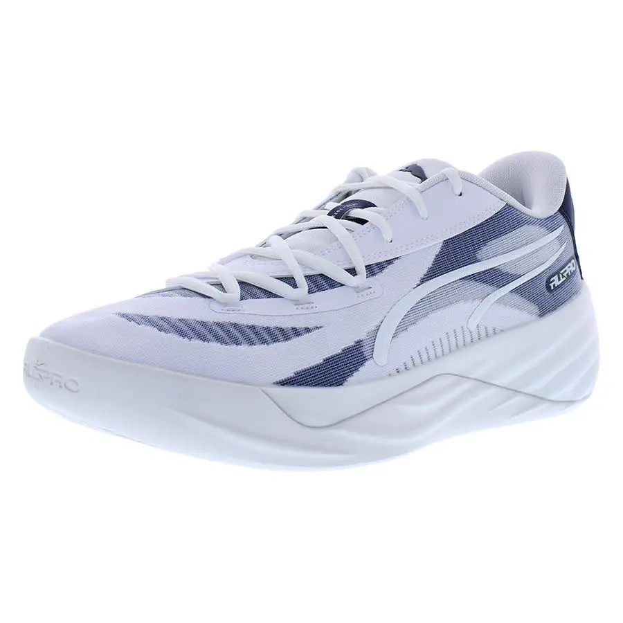 Puma shoes - White/Navy/Lime Squeeze, Main: White 8