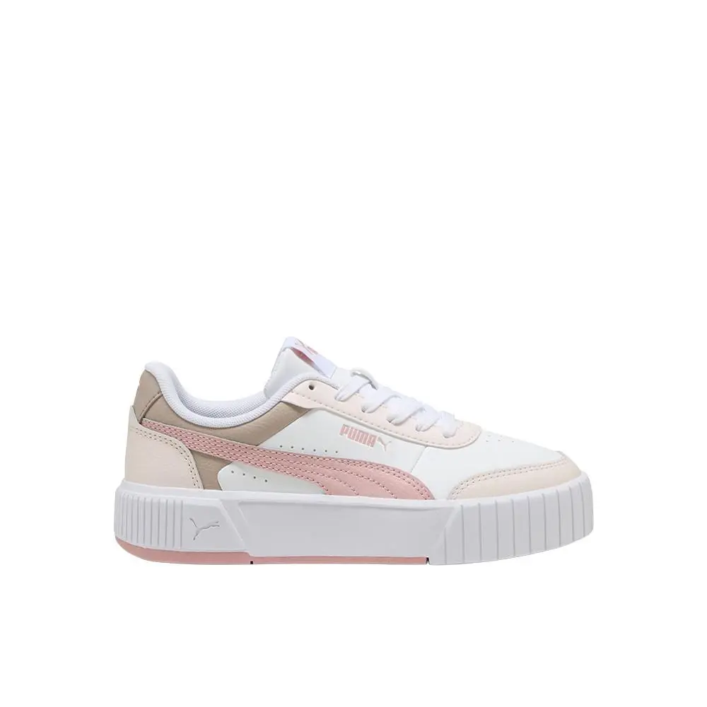 Carina Mia Lace Up Youth Girls White Sneakers Casual Shoes 40374605 by Puma