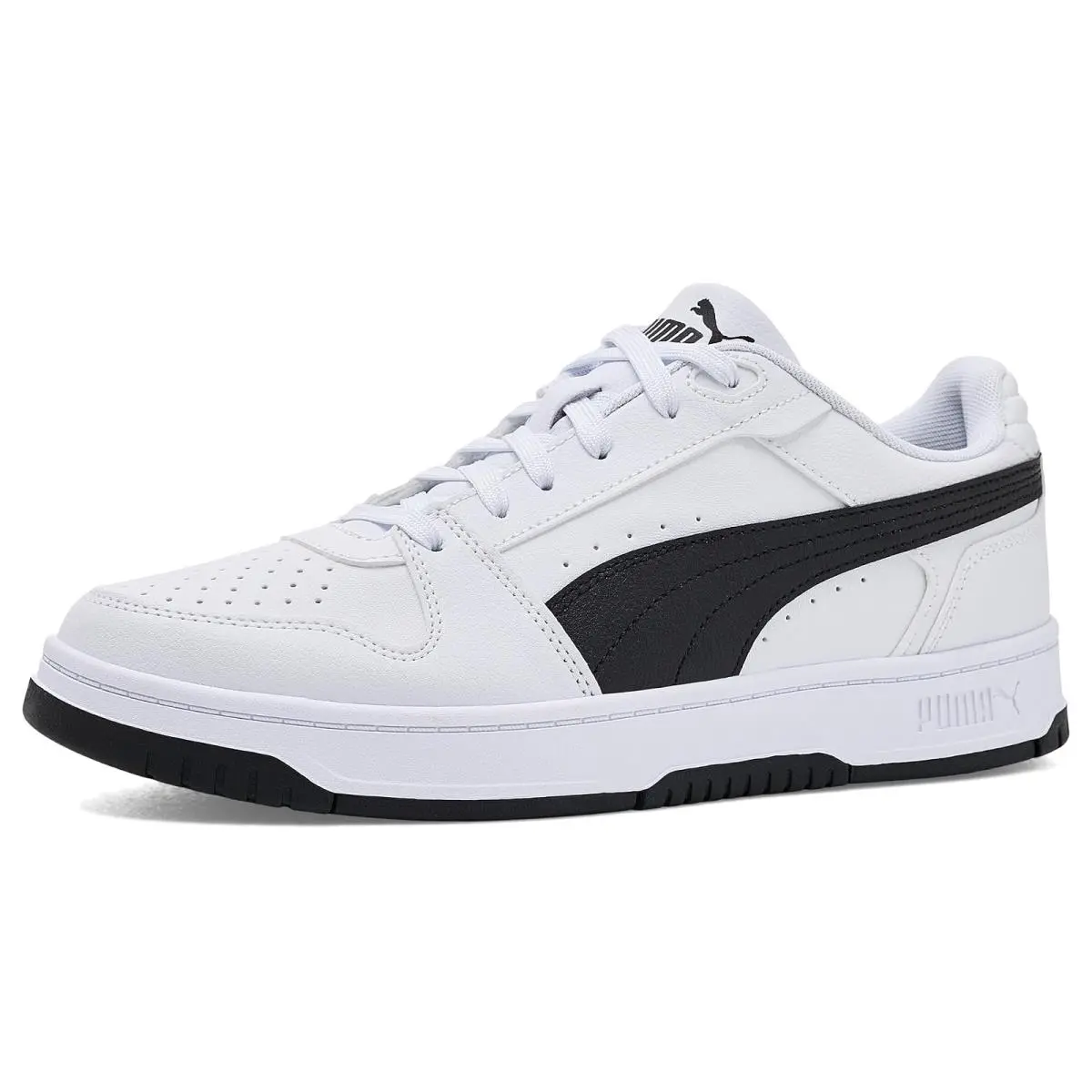 Man`s Sneakers Athletic Shoes  Rebound Slam Lo Shoes  White/ Black by Puma