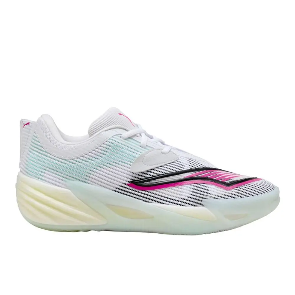 Puma All Pro Nitro 2 Basketball Mens White Sneakers Athletic Shoes 31152101