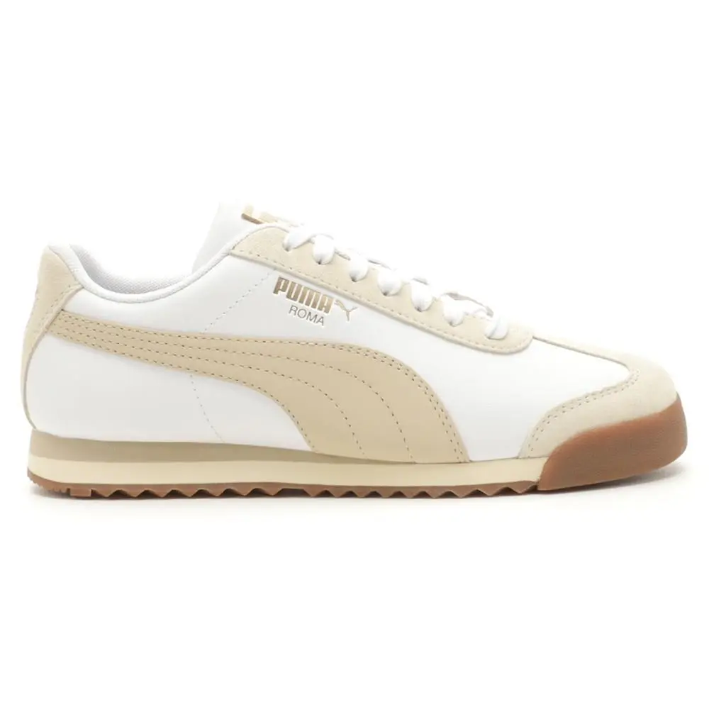 Puma Roma Almonds Lace Up Womens Beige White Sneakers Casual Shoes 39945701