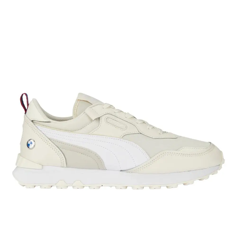 Bmw M Motorsport X Rider Fv Ac Lace Up Mens Off White White Sneakers Casu by Puma