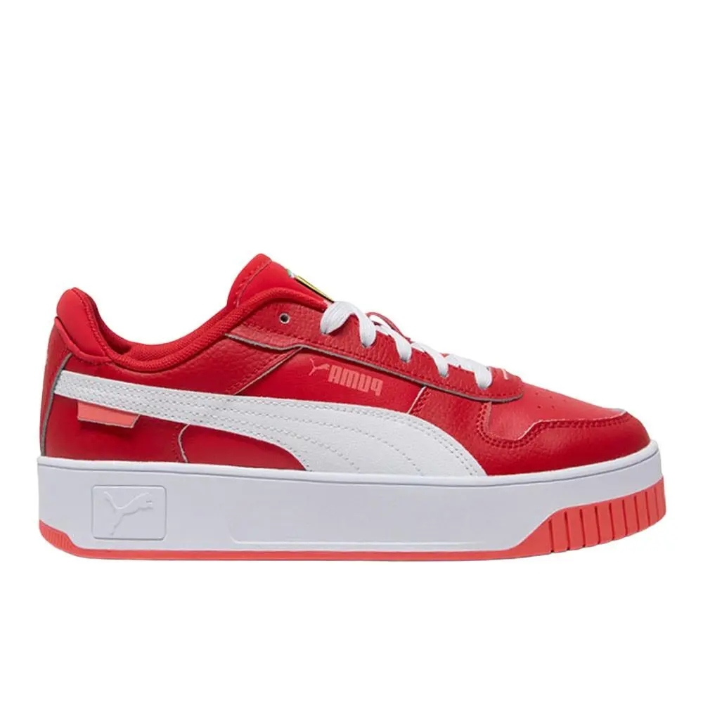 Scuderia Ferrari Carina Street Lace Up Womens Red Sneakers Casual Shoes 30 by Puma