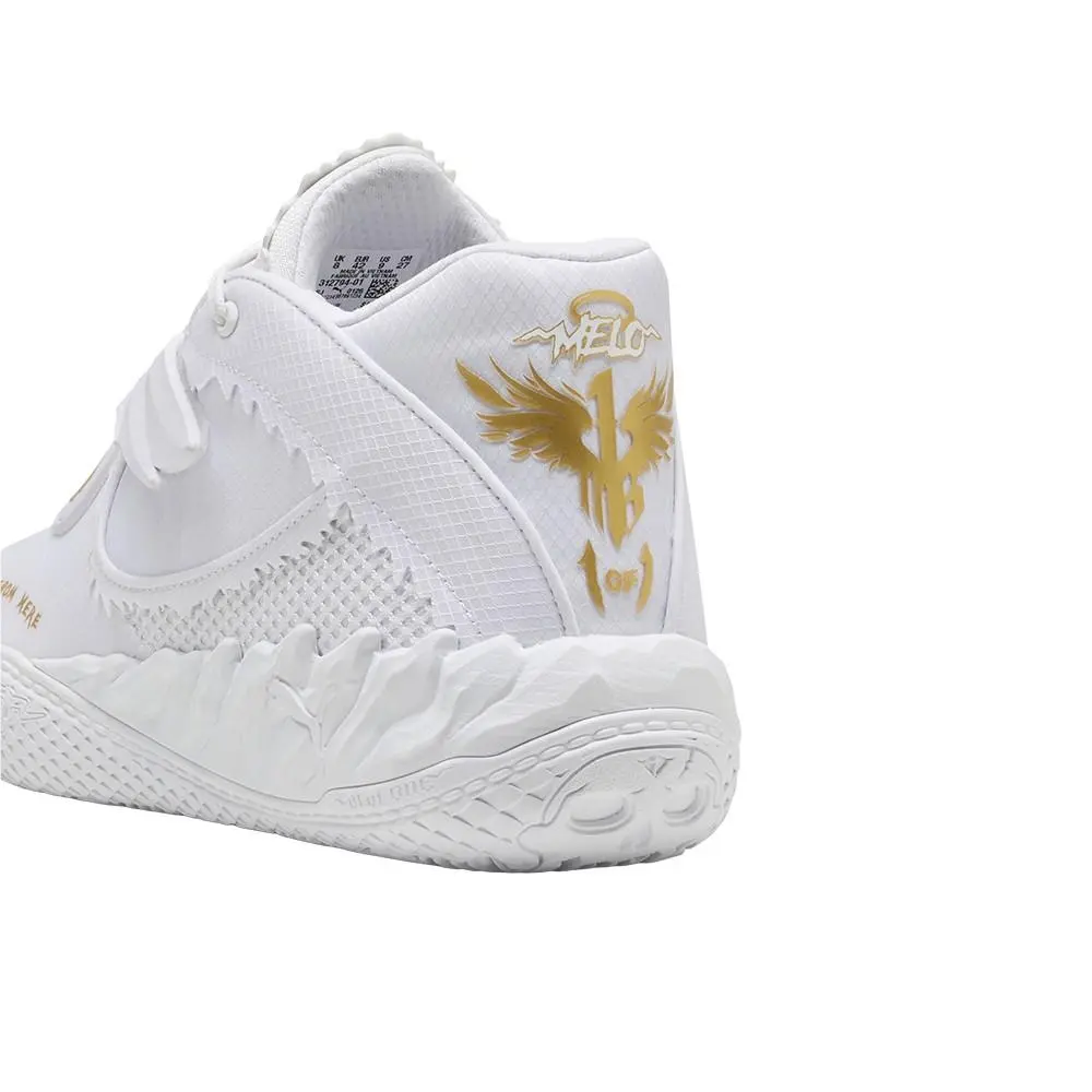 Puma shoes - PUMA Mb.05 Mist Lace Up Basketball  Youth - 31280001 - White 5