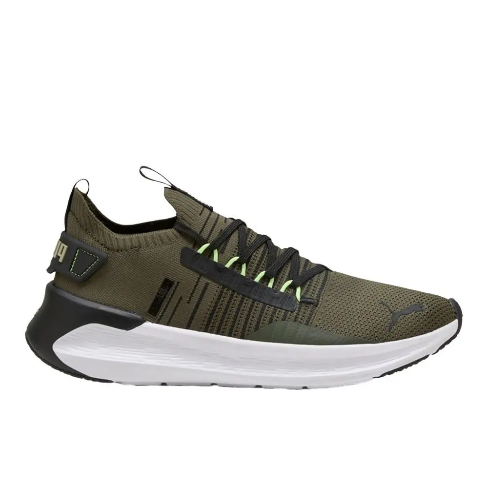 Puma Softride Symmetry Fuzion Running Mens Green Sneakers Athletic Shoes 311482