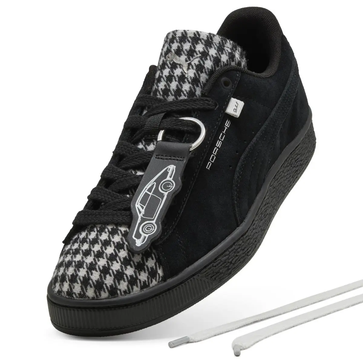 Puma shoes - Puma Porsche Legacy Suede Classic Pepita - 30938801 - Black 8
