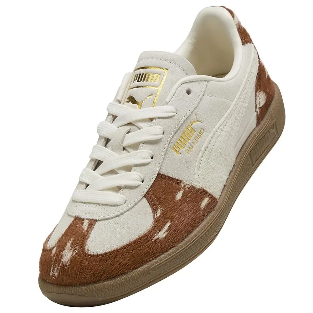 Puma shoes - PUMA Palermo Doelette Lace Up - 40817501 - Brown, Off White 4