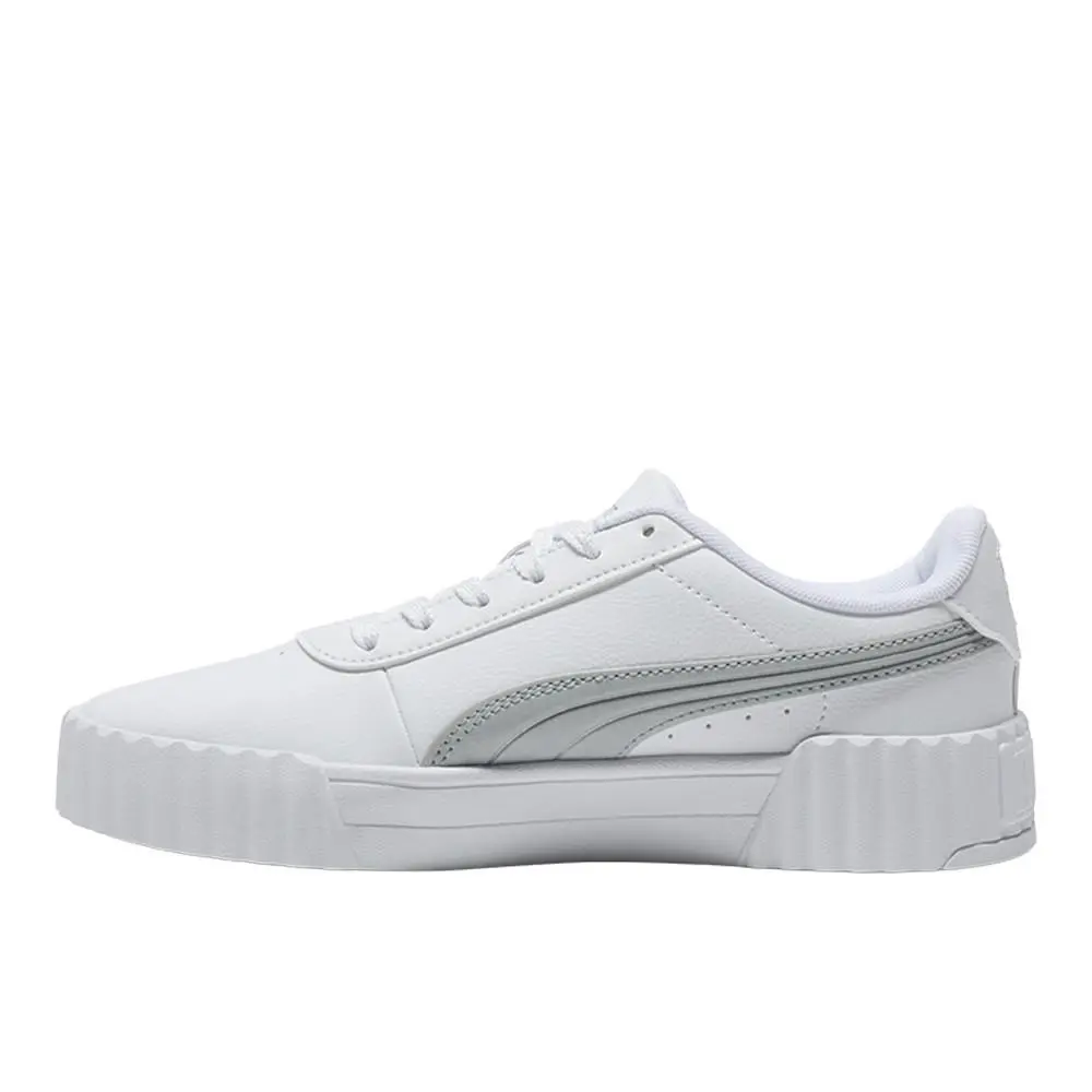 Puma shoes - PUMA Carina 3.0 Aqua Metallics Lace Up - 40072201 - Silver, White 1