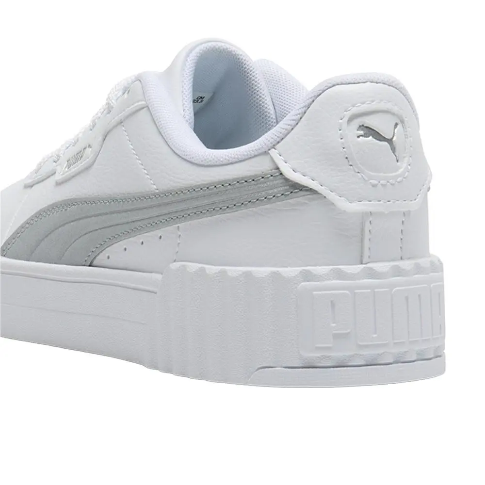 Puma shoes - PUMA Carina 3.0 Aqua Metallics Lace Up - 40072201 - Silver, White 5