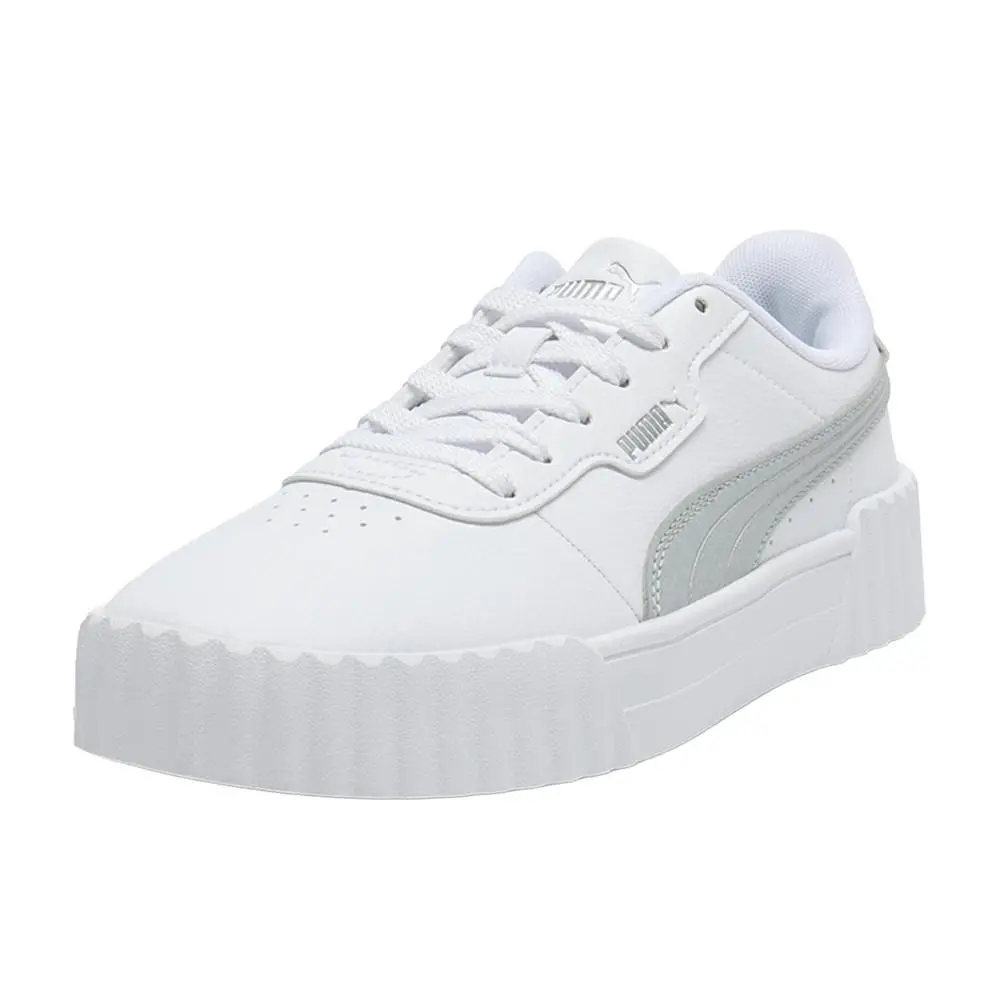 Puma shoes - PUMA Carina 3.0 Aqua Metallics Lace Up - 40072201 - Silver, White 8