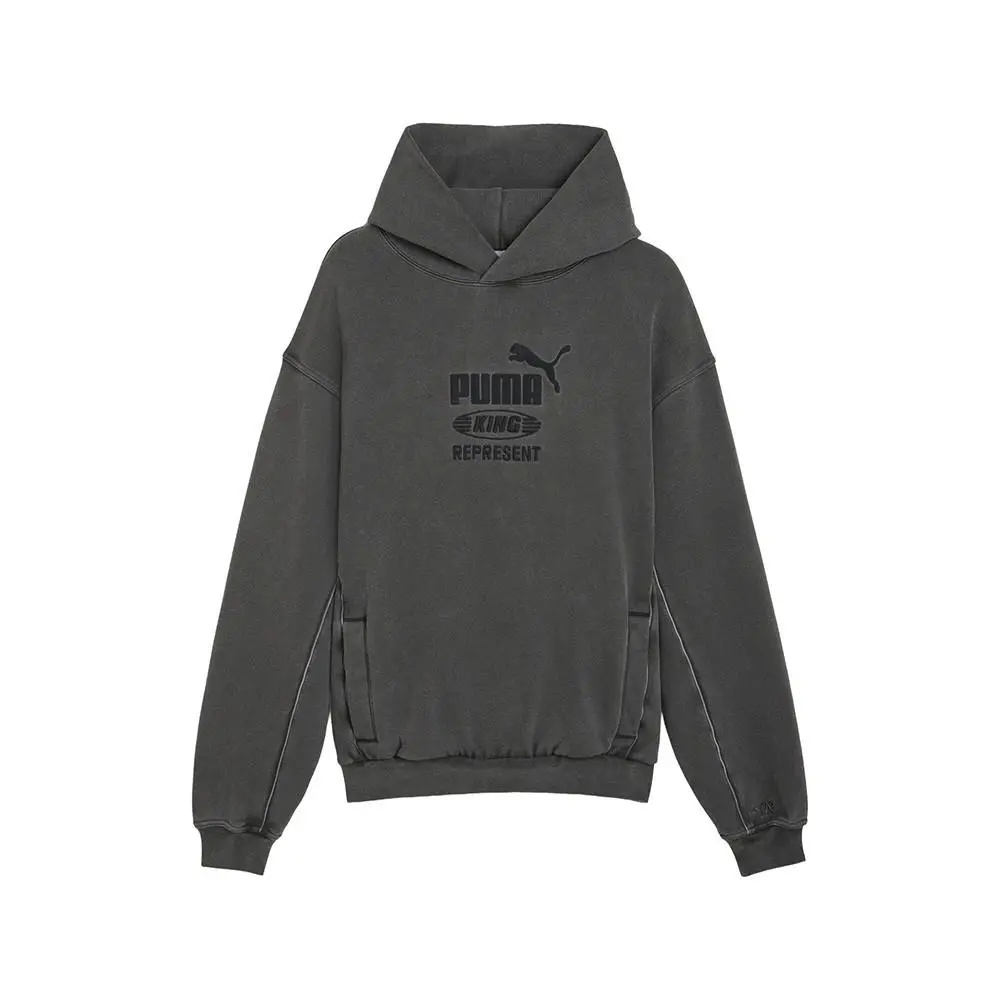 Puma X Represent Graphic Pullover Hoodie Mens Grey Casual Outerwear 63254297