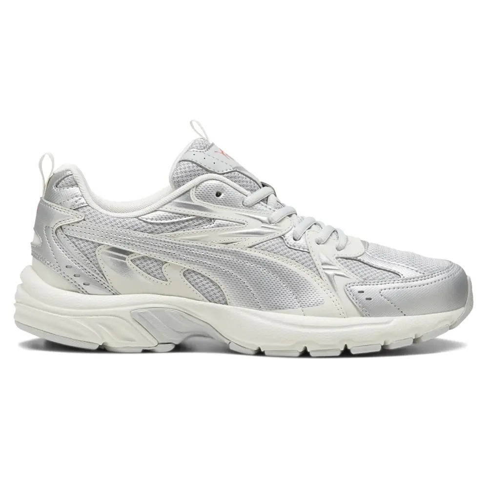 Puma Milenio Tech Lace Up Mens Silver Sneakers Casual Shoes 39232206