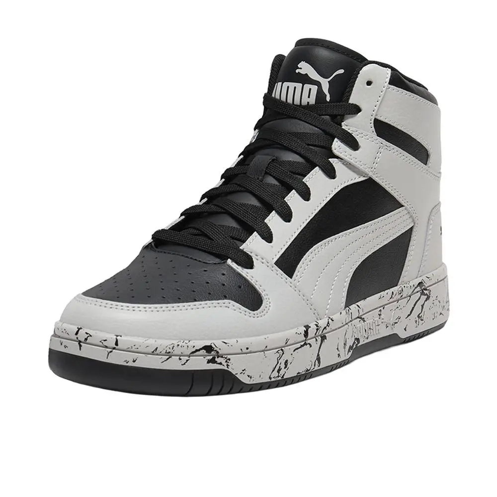 Puma shoes - PUMA Rebound Layup Rcl Marble Lace Up - 40329203 - Black, White 0