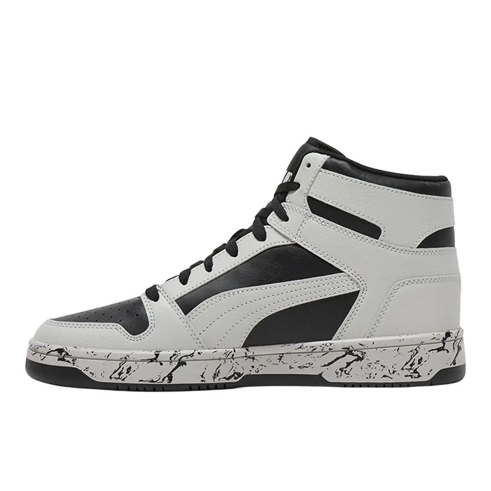 Puma shoes - PUMA Rebound Layup Rcl Marble Lace Up - 40329203 - Black, White 1