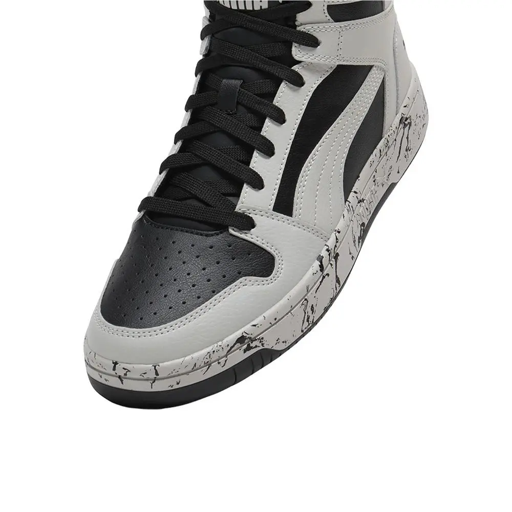 Puma shoes - PUMA Rebound Layup Rcl Marble Lace Up - 40329203 - Black, White 4