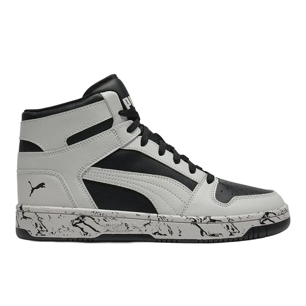 Puma shoes - PUMA Rebound Layup Rcl Marble Lace Up - 40329203 - Black, White 7