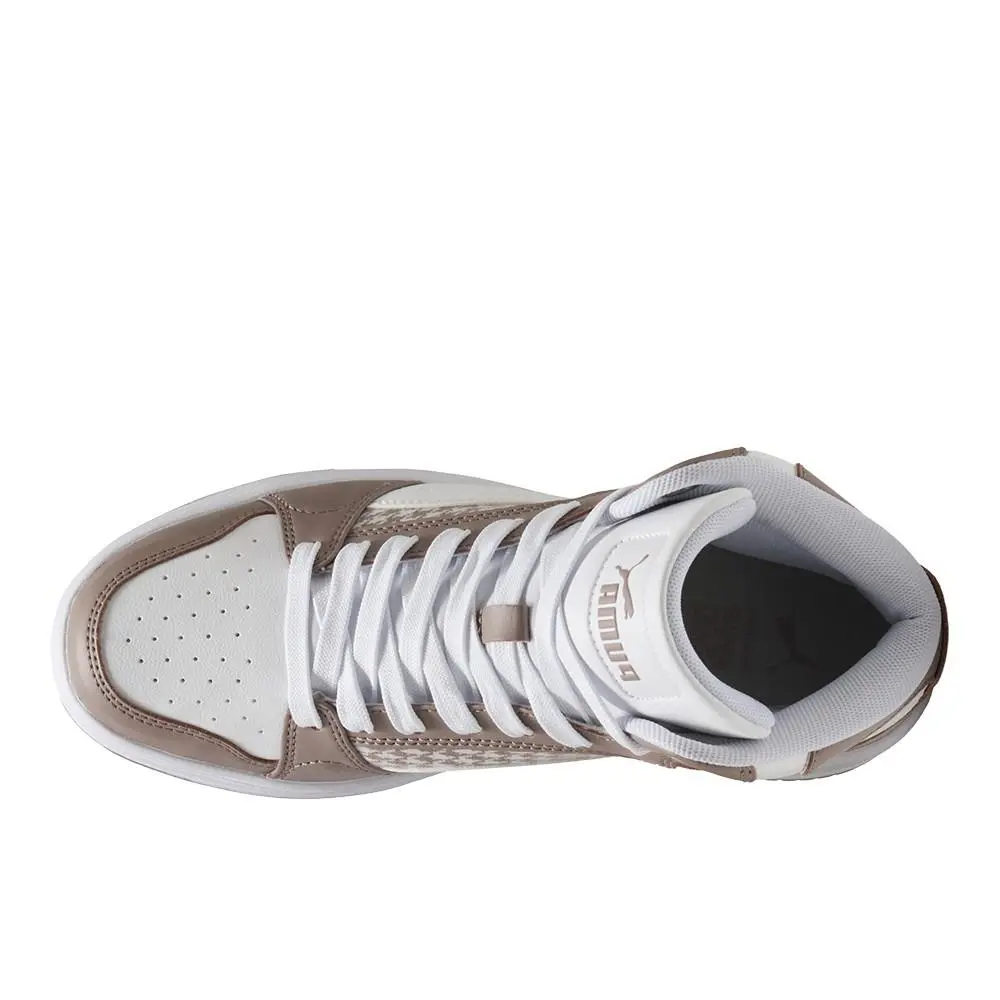 Puma shoes - PUMA Rebound Femme Mid Houndstooth Lace Up - 40813501 - Beige 10