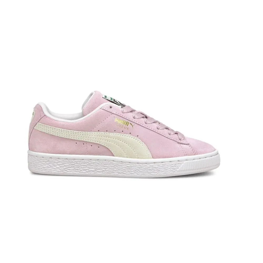 Puma Suede Classic Xxi Lace Up Youth Girls Pink Sneakers Casual Shoes 38056005