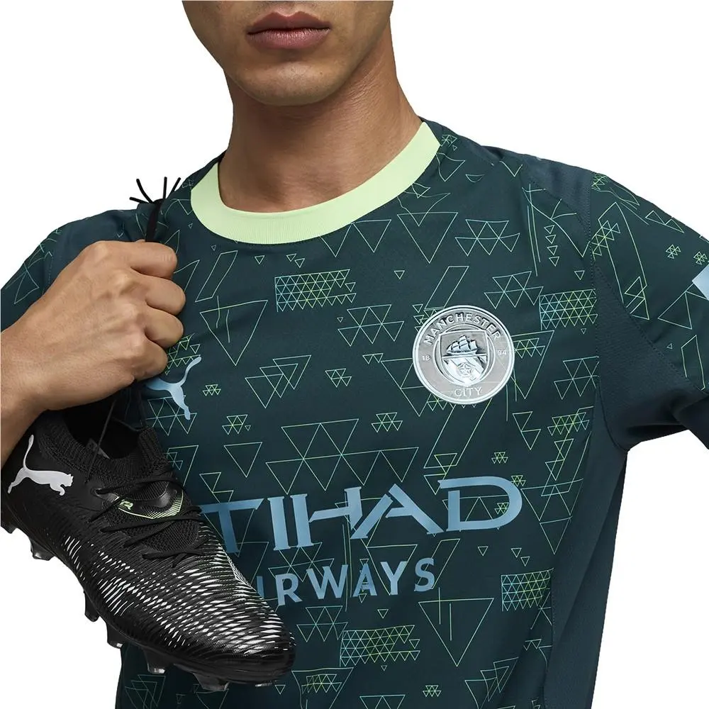 Puma clothing - PUMA Manchester City 2526 Authentic Replica Fourth Jersey - 78269104 - Green 4
