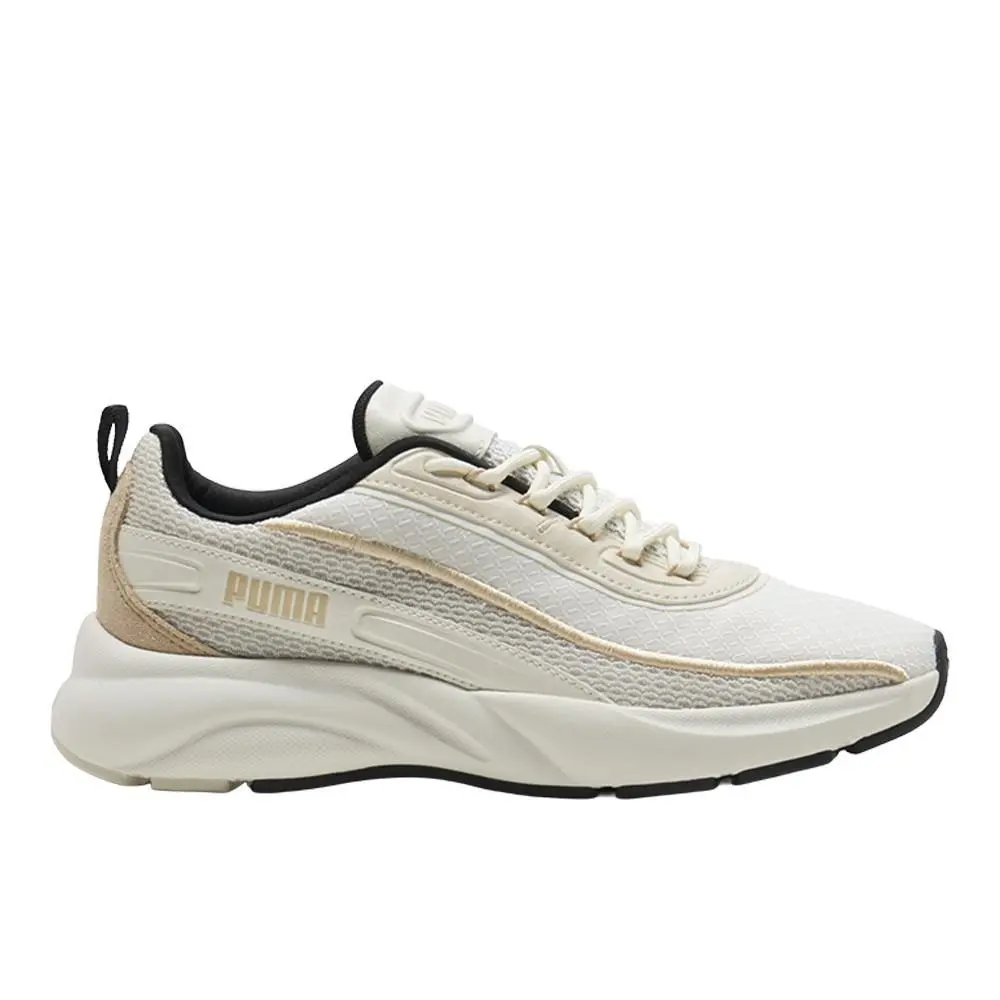 Puma Softride Cyra Lace Up Womens Off White Sneakers Casual Shoes 40121102