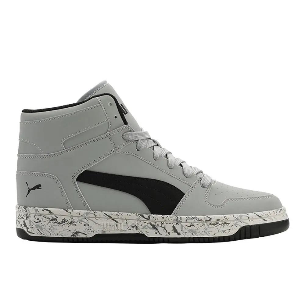 Puma Rebound Layup Nubuck Marble 2 Mens Grey Sneakers Casual Shoes 40655802