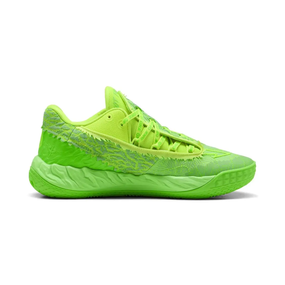 MB.05 LO Flourish 31275301 Mens Green Mesh Athletic Basketball Shoes by Puma
