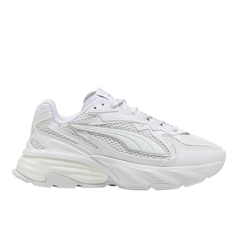 Puma Fade Lace Up Youth Boys White Sneakers Casual Shoes 40688704
