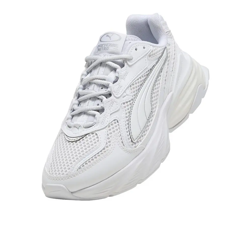 Puma shoes - PUMA Fade Lace Up  Youth - 40688704 - White 4