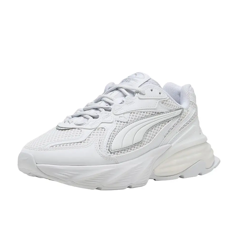 Puma shoes - PUMA Fade Lace Up  Youth - 40688704 - White 8