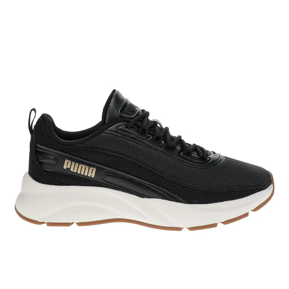 Puma Softride Cyra Lace Up Womens Black Sneakers Casual Shoes 40121104