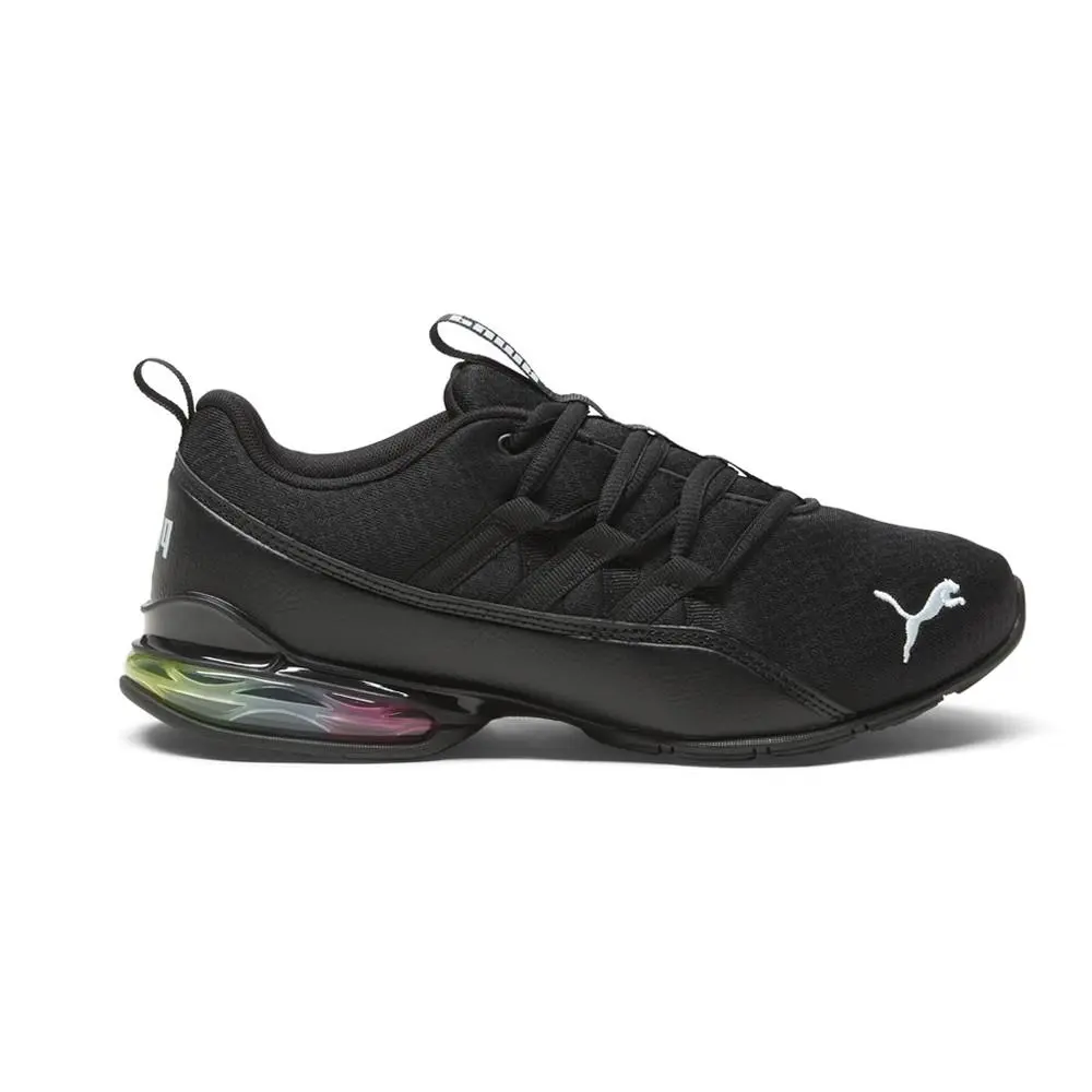 Puma Riaze Prowl Rainbow Lace Up Womens Black Sneakers Casual Shoes 19448203