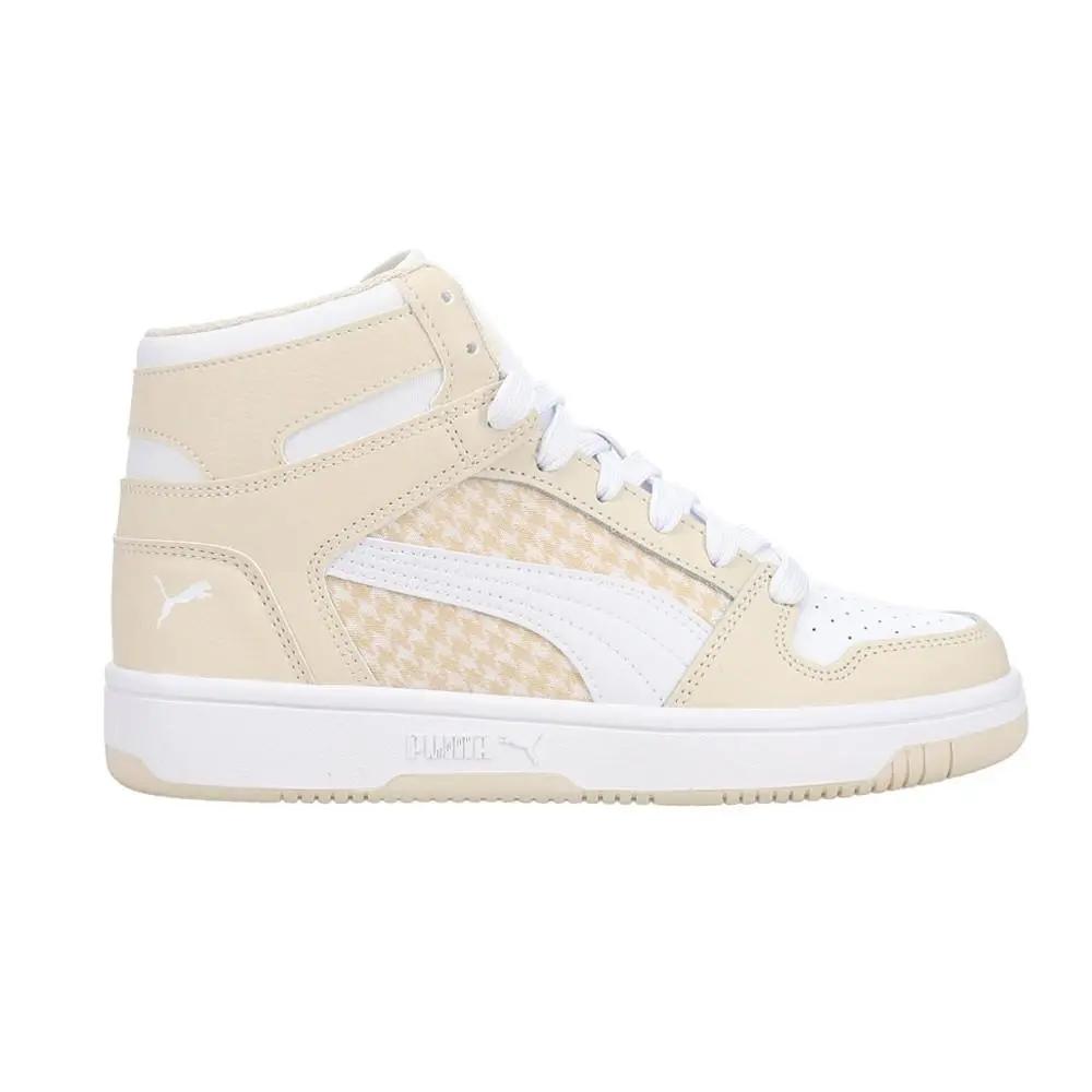 Puma shoes - PUMA Rebound Layup Houndstooth High Top - 40104101 - Beige 5