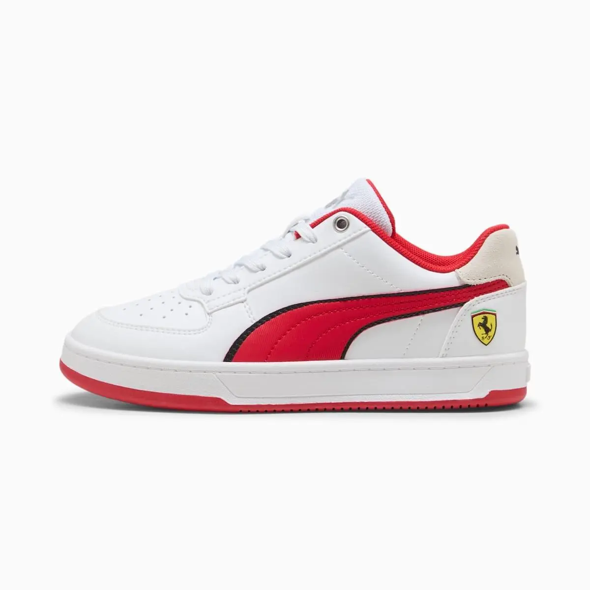 Unisex Kid`s Scuderia Ferrari Caven 2.0 Sneaker White/rosso Corsa - 3089340 by Puma