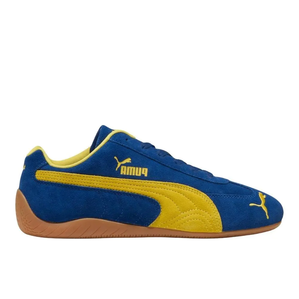 Speedcat Og Lace Up Mens Blue Yellow Sneakers Casual Shoes 39884644 by Puma