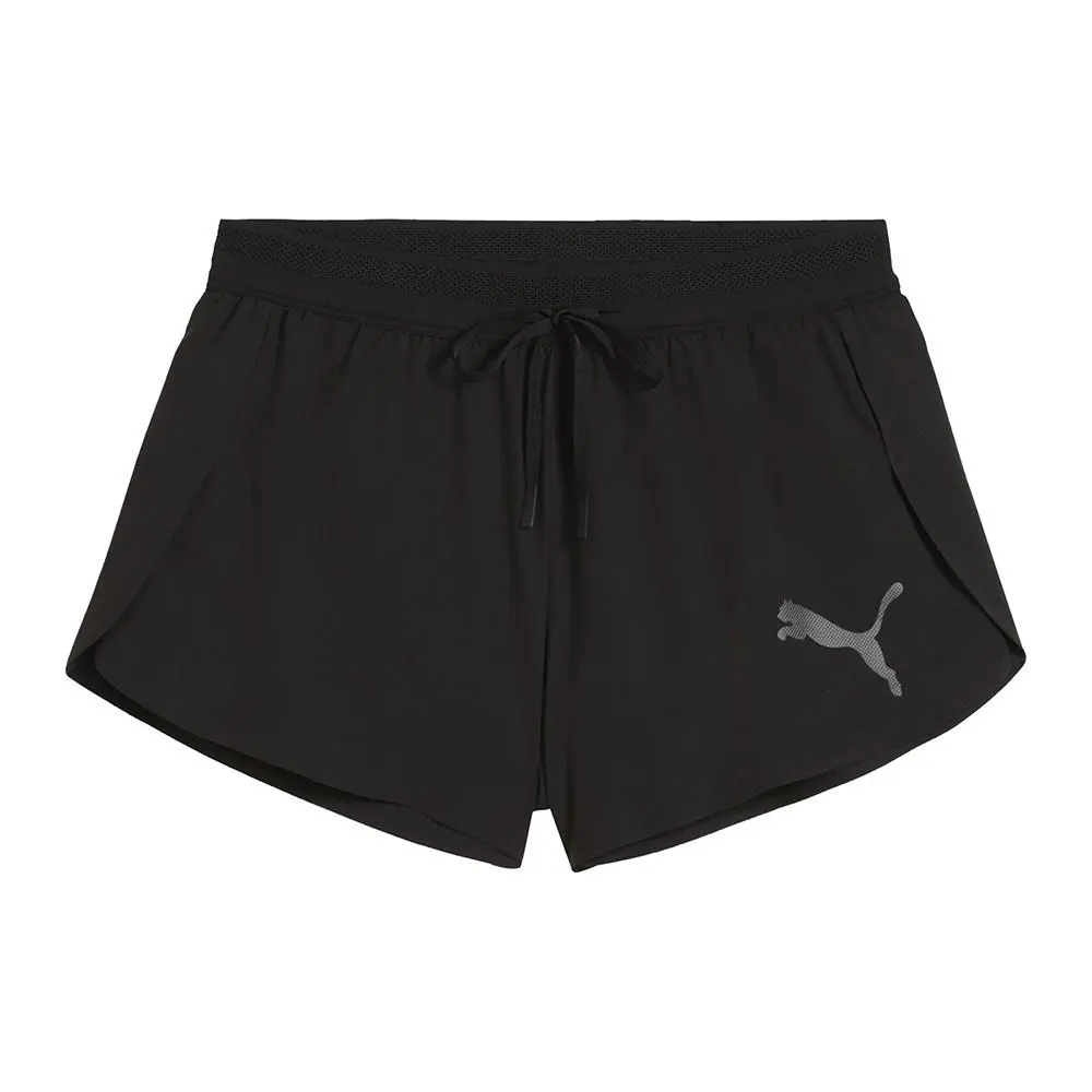 Puma Lightspeed Ultraweave 2 Inch Split Athletic Shorts Womens Black Casual Athl