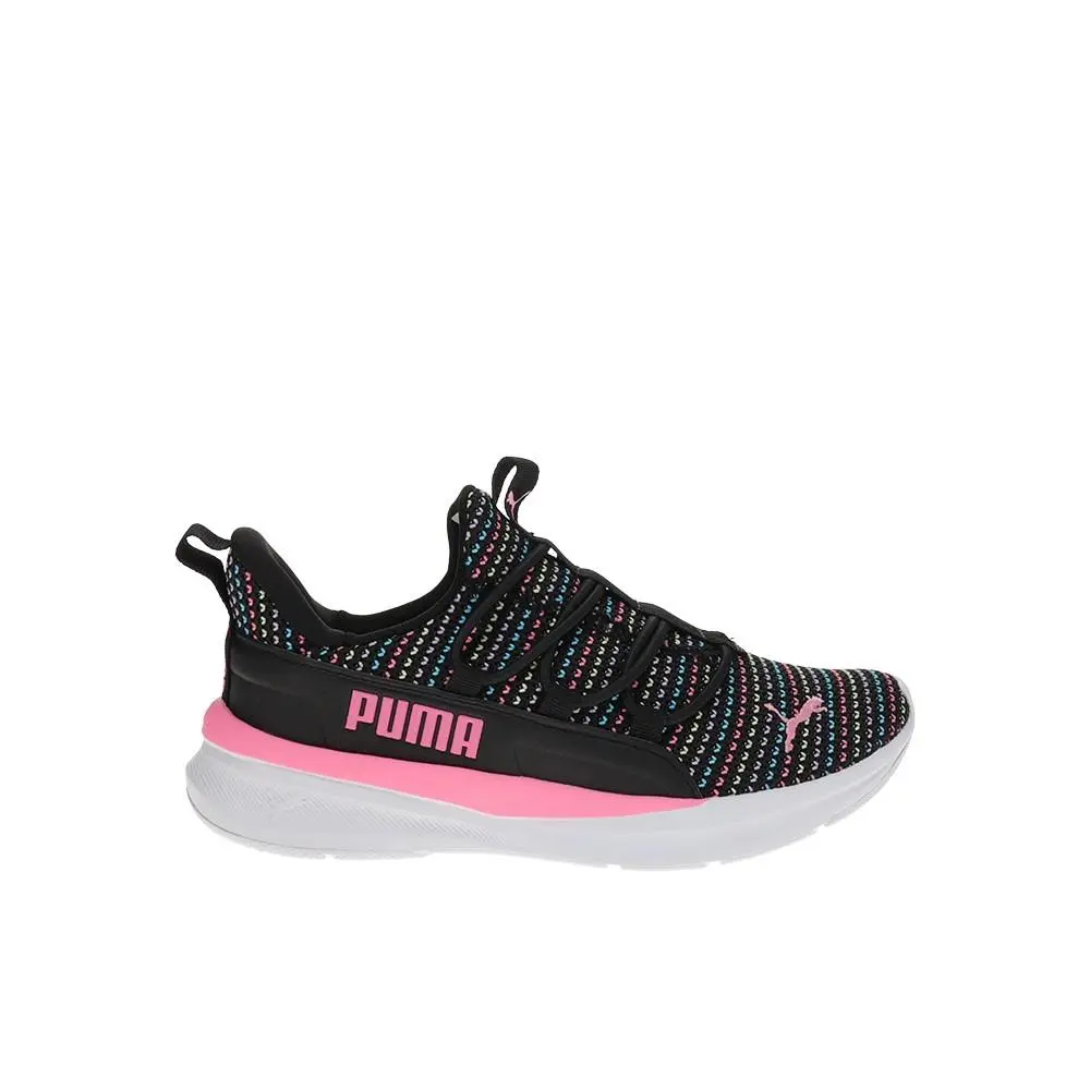 Puma One4all 2.0 Multiknit Slip On Youth Girls Black Sneakers Casual Shoes 4054