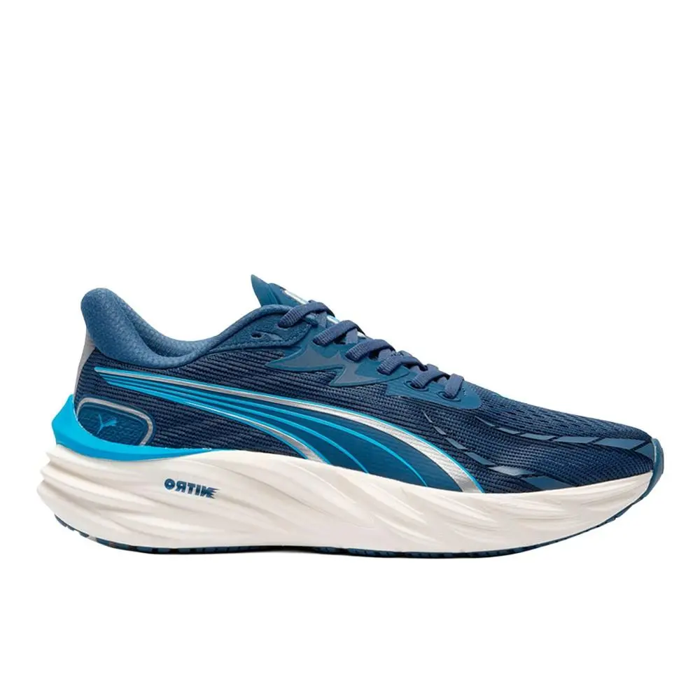 Puma Velocity Nitro 4 Running Mens Blue Sneakers Athletic Shoes 31114013