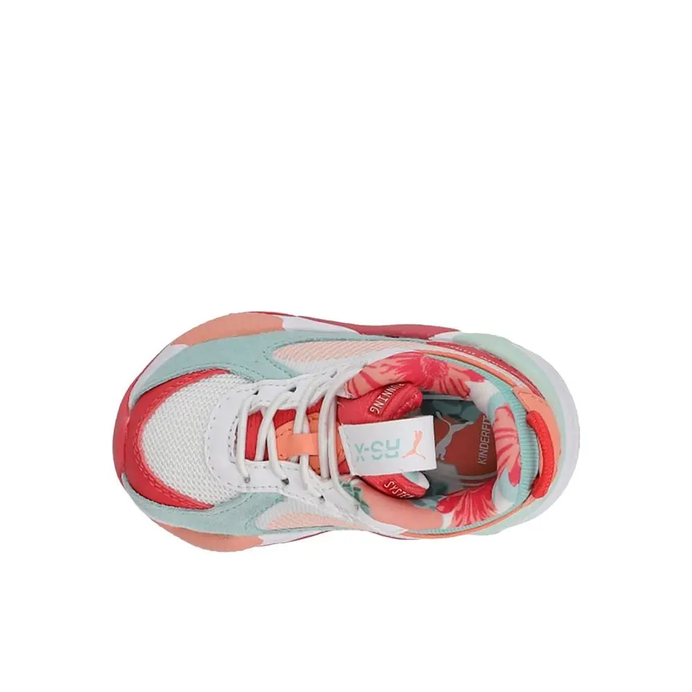 Puma shoes - PUMA RsX Flower Aura 2 Lace Up  Toddler - 384653-01 - Red, White 2