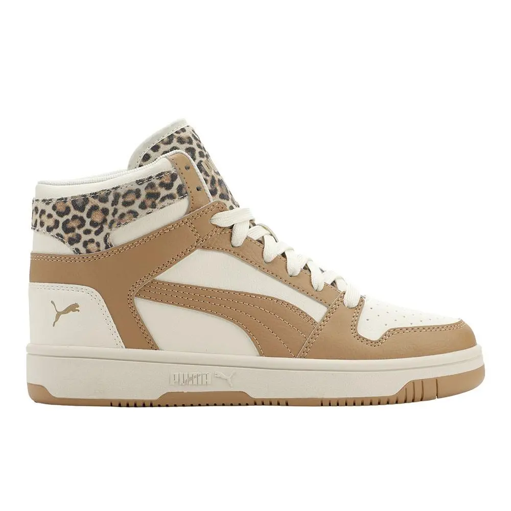Rebound Layup Rcl Leo Lace Up Womens Brown Sneakers Casual Shoes 40762501 by Puma