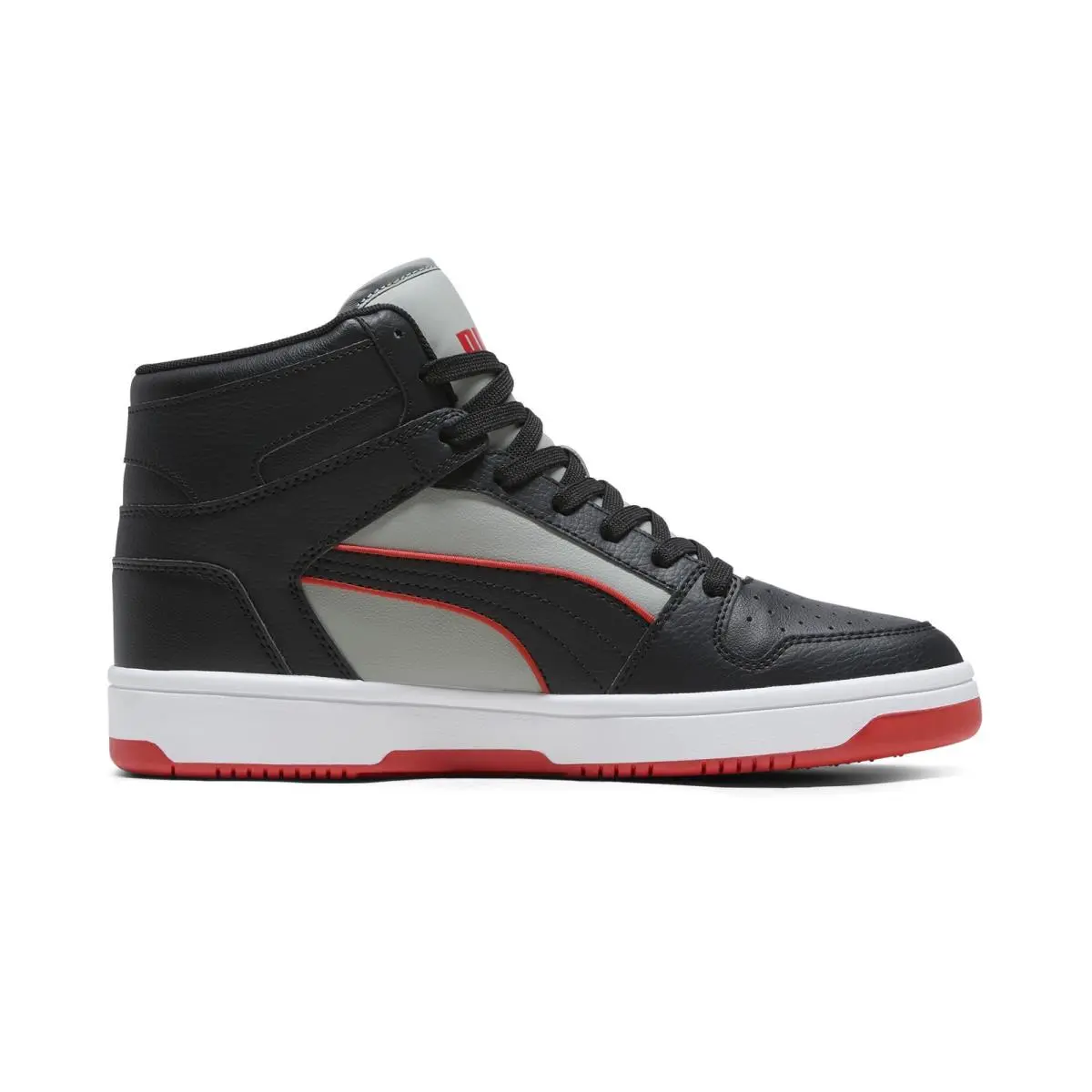 Rebound Layup Piping 40208001 Mens Black Lifestyle Sneakers Shoes by Puma
