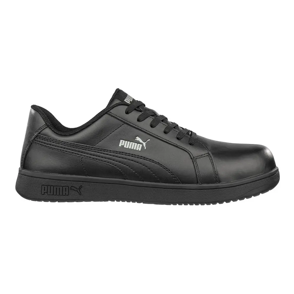 Safety Iconic Low Slip Resistant Composite Toe Work Mens Black 640005 by Puma