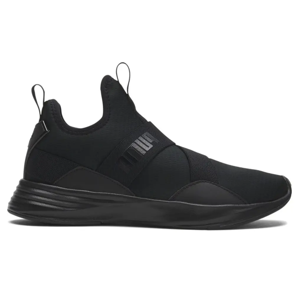 Puma Radiate Mid Slip On Training Womens Black Sneakers Athletic Shoes 19408902