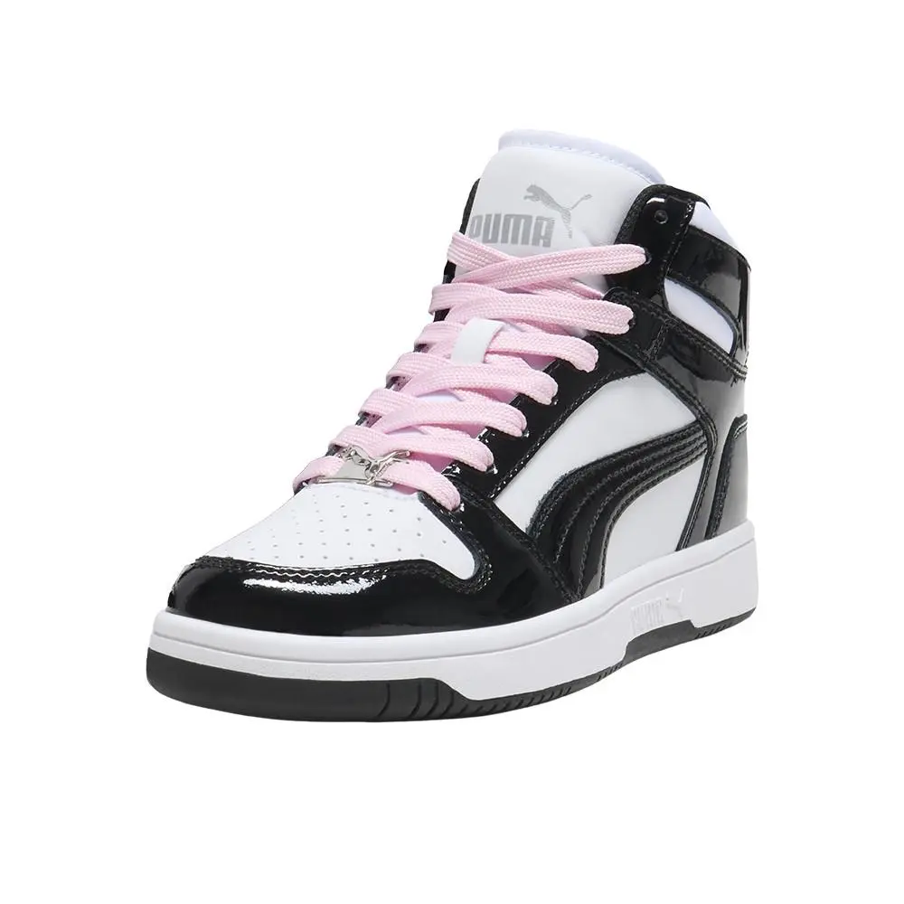 Puma shoes - PUMA Rebound Layup Shine High Top Lace Up  Youth - 40187101 - Black, White 0