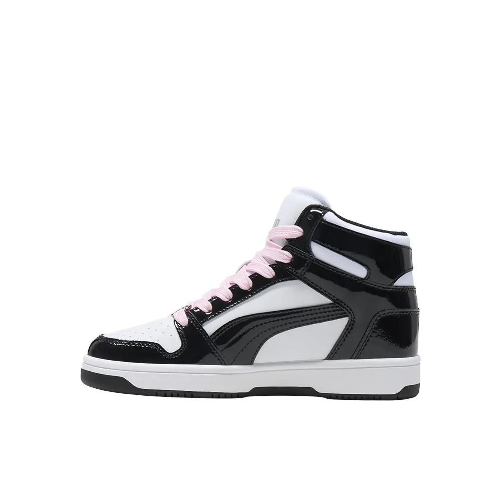 Puma shoes - PUMA Rebound Layup Shine High Top Lace Up  Youth - 40187101 - Black, White 1