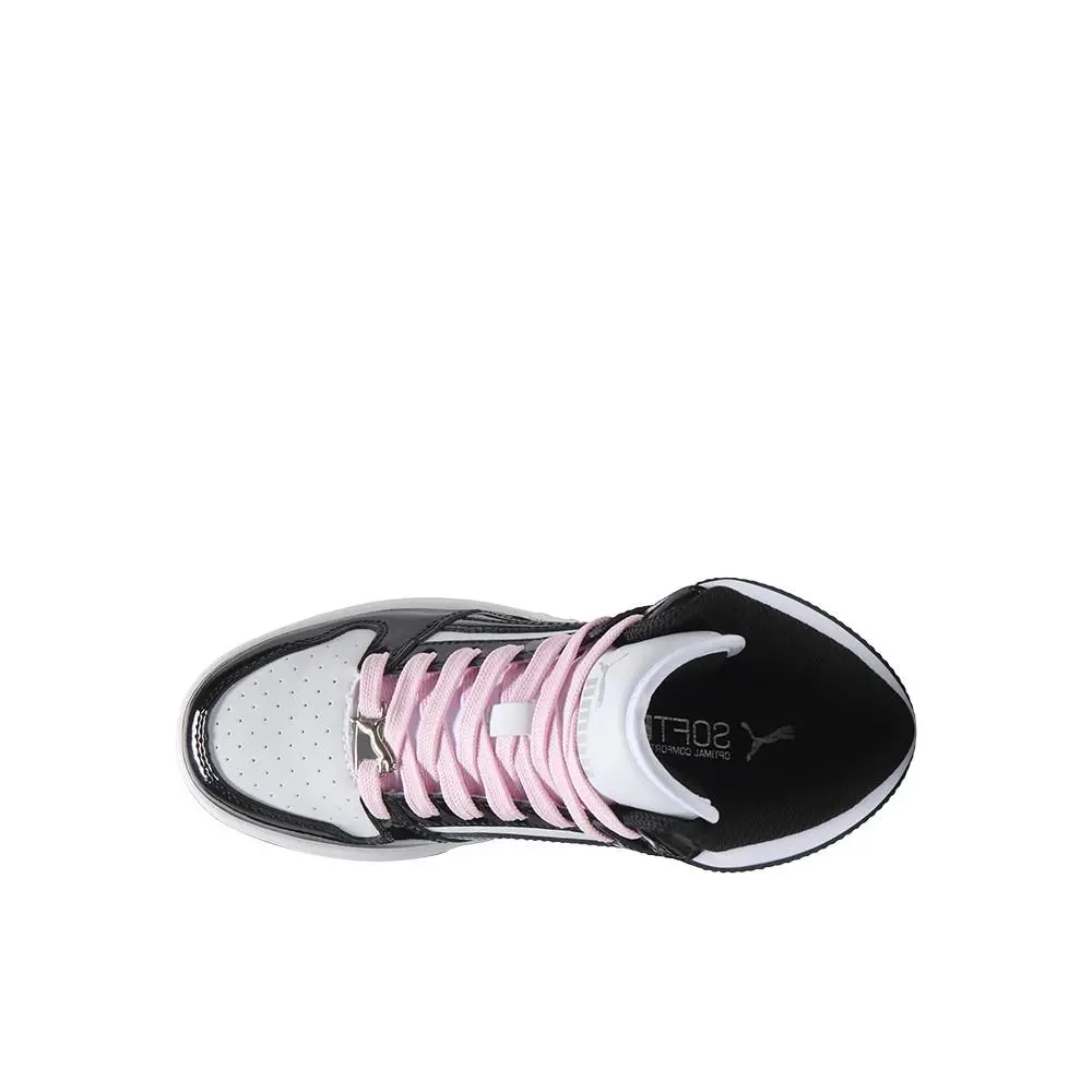 Puma shoes - PUMA Rebound Layup Shine High Top Lace Up  Youth - 40187101 - Black, White 2