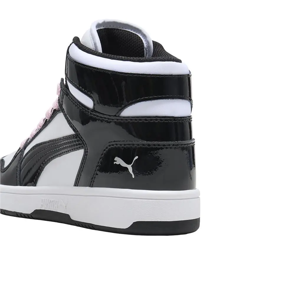 Puma shoes - PUMA Rebound Layup Shine High Top Lace Up  Youth - 40187101 - Black, White 5