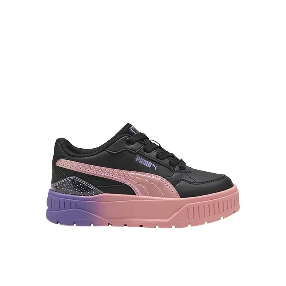 Karmen Ii Idol Blurry Dreams Lace Up Youth Girls Black Sneakers Casual Sho by Puma