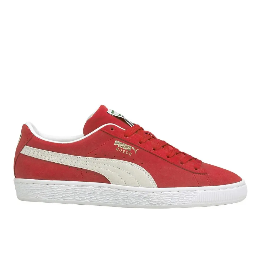 Puma Suede Classic Xxi Lace Up Mens Red Sneakers Casual Shoes 37491502 - Red